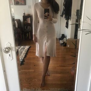 Mango Ribbed Maxi Dress